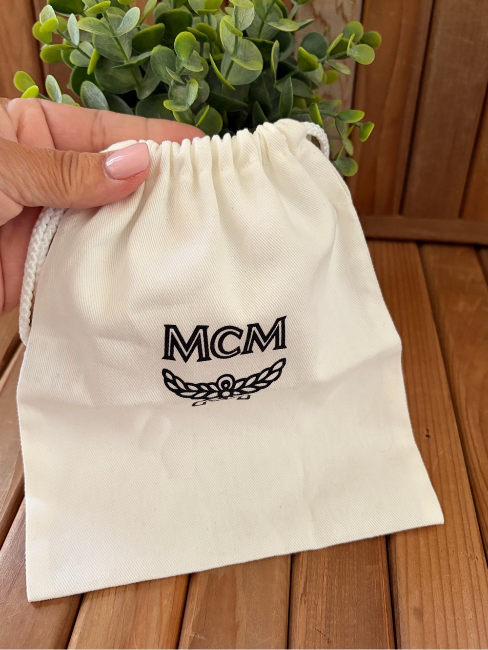 MCM Perfume, Jewelry Dust Bag, Drawstring Storage Travel Pouch